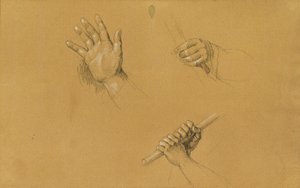 Håndstudier om "Scenen fra den tyrolske frihedskamp" af Johann Peter Krafft