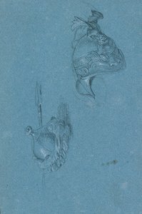hjelm studier af Johann Peter Krafft