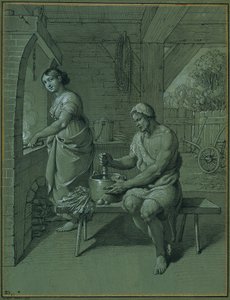 Hercules og Omphale af Johann Peter Krafft