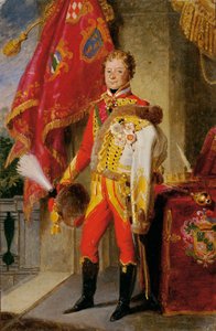Ignaz grev Gyulay von Naros-Nemeth og Nadaska i ungarsk uniform af Johann Peter Krafft