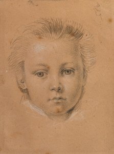 Hovedstudie af en dreng af Johann Peter Krafft