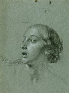 Hovedstudie for "Arindal og Daura" af Johann Peter Krafft
