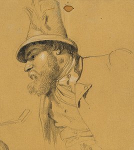Hovedstudie for "Scene fra den tyrolske frihedskamp" af Johann Peter Krafft
