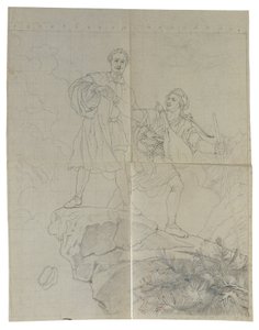 Manfred og gemsejægeren af Johann Peter Krafft