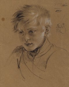 Portrætstudie for "Ærkehertug Karl med sin stab i slaget ved Aspern" af Johann Peter Krafft
