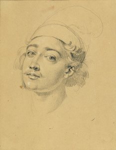 Portrætstudie om "Nikolaus Zrinys fiasko foran Szigeth-fæstningen" af Johann Peter Krafft