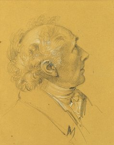 Portrætstudie for "det kejserlige pars udgang efter en alvorlig sygdom hos kejser Franz I." af Johann Peter Krafft