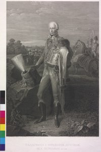 Den romersk-tyske kejser Frans II (kobberstik) af Johann Peter Krafft