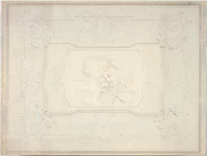 Stuccoloft i spisestuen i Lower Belvedere af Johann Peter Krafft