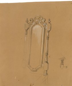 Studie af en stolearm af Johann Peter Krafft