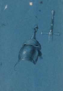 Studie af en hjelm af Johann Peter Krafft