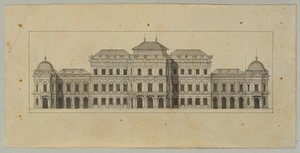 Studie til Upper Belvedere af Johann Peter Krafft