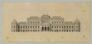 Studie til Upper Belvedere af Johann Peter Krafft