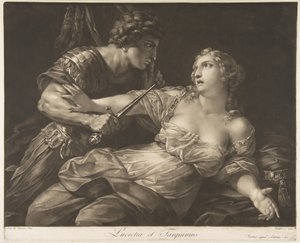 Tarquin og Lucretia, 1792. af Johann Peter Pichler