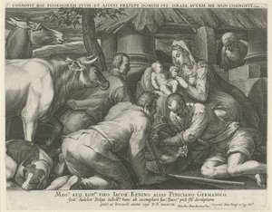 Tilbedelse af hyrderne af Johann Sadeler (I)