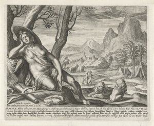 Afrika Afrika (titel på objekt) De fire kontinenter (serietitel) af Johann Sadeler (I)