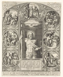 Kristus og barmhjertighedens gerninger af Johann Sadeler (I)