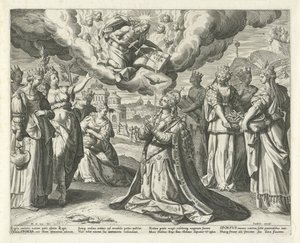 Kristus giver sit blod til sin brud Song of Solomon (serietitel) Canticum Canticorum (serietitel) af Johann Sadeler (I)