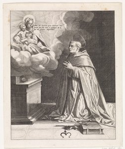 Sankt Hyacinthus forguder Maria med Kristusbarnet af Johann Sadeler (I)