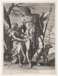 Sankt Roch af Johann Sadeler (I)