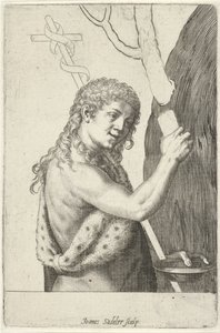 Johannes Døberen som barn af Johann Sadeler (I)