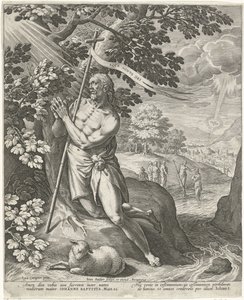 Johannes Døberen i ørkenen af Johann Sadeler (I)