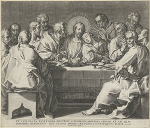 Sidste aftensmad af Johann Sadeler (I)