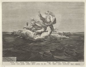 Oprettelse af lys og mørke Oprettelse af verden (serietitel) af Johann Sadeler (I)