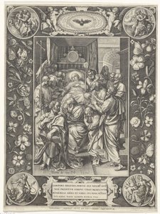 Marys dødsleje af Johann Sadeler (I)
