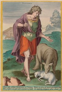 Benjamin, ca. 1585. af Johann Sadeler I