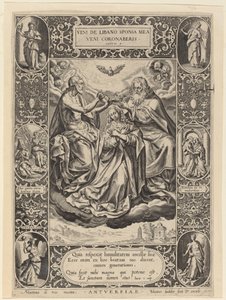 Jomfruens kroning, 1576. af Johann Sadeler I
