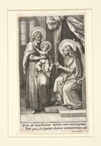 Den hellige familie af Johann Sadeler I