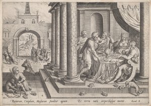 Frøeplagen, ca. 1585. af Johann Sadeler I