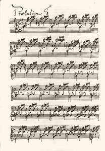 Side af noder for Jean Sebastien Bach (Johann Sebastian Bach