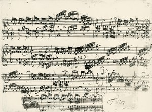 Partitur for 15 opfindelser BWV 772-801, 2-delt kontrapunktisk af Johann Sebastian Bach (1685-1750)