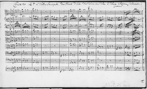 Partitur af Brandenburg-koncerter (BWV 1046-1081) af Johann Sebastian Bach (1685-1750) af Johann Sebastian Bach