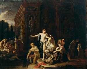 Diana og Callisto i badet af Johann Spillenberger
