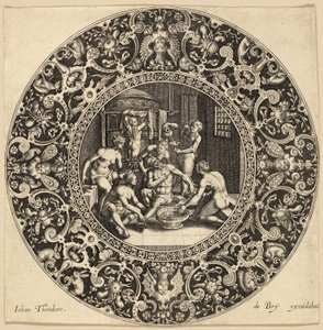 Sardanapalus bad af Johann Theodor de Bry