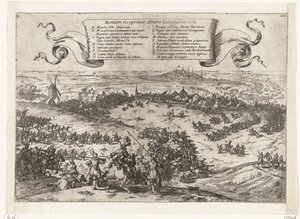 Alva belejrer Bergen i Henegouwen, 1572 Genopretning af bjergene, Albano Gubernatore. 1572 (titel på objekt)