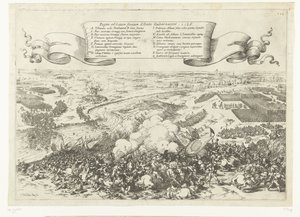 Veldslag aan de rivier de Gete, 1568 Slaget ved floden Geta med Alban-guvernøren. 1568 (titel på objekt)
