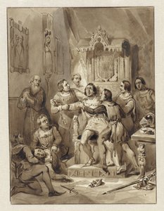 Grev William V bliver sindssyg og myrder Gerrit van Wateringen, 1357