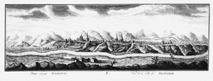 Udsigt over Krasnoyarsk, ca 1735