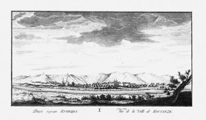 Udsigt over Kuznetsk, ca 1735