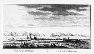 Udsigt over Nerchinsk, ca 1735