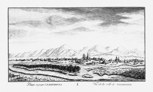 Udsigt over Selenginsk, ca 1735