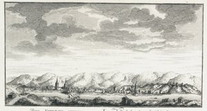 Udsigt over fæstningen Udinskoye, ca 1735