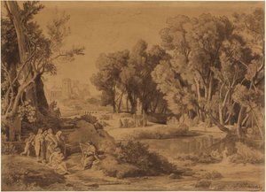 Kunsternes opfindelse i Kains slægt (1. Mosebog 4, 20-22) af Johann Wilhelm Schirmer