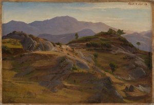 Landskab ved Civitella af Johann Wilhelm Schirmer