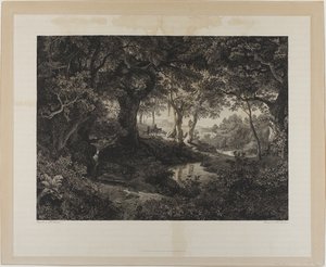Det store italienske landskab af Johann Wilhelm Schirmer