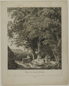 Under det skyggefulde lindetræ af Johann Wilhelm Schirmer